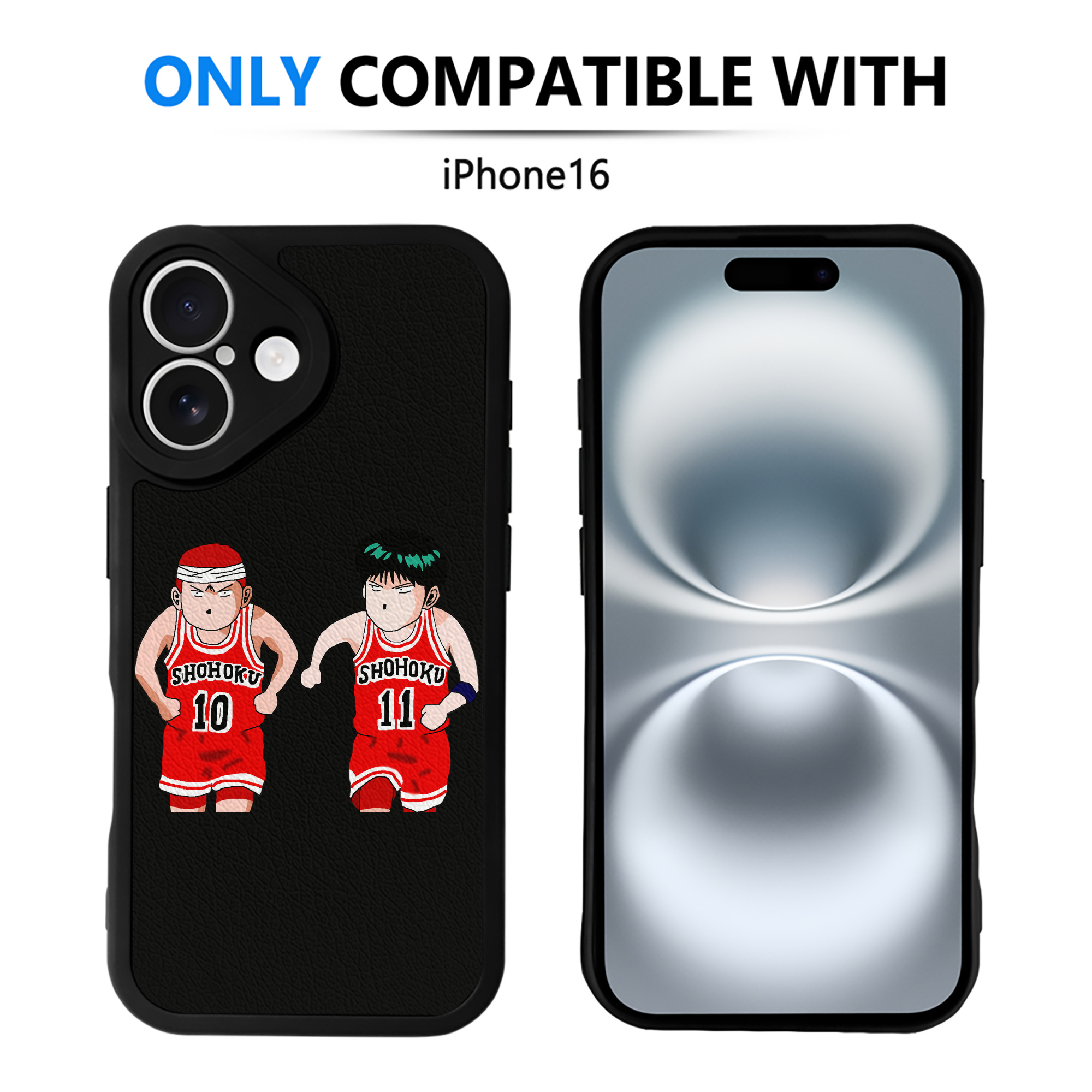 （画像用） SLAM DUNK／スラムダンク 【iPhone 16シリーズ対応】シリコンスマホケース（レザー調） 材質：シリコン